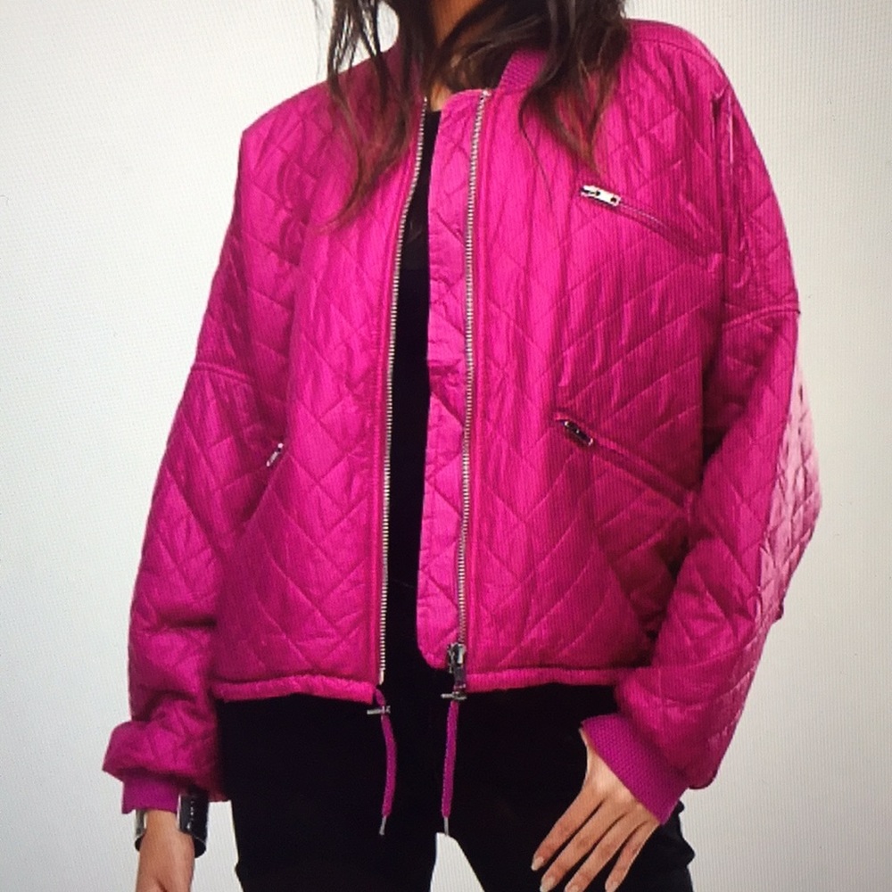 Free People Easy Quilted Bomber -NWT-L - Picture 2 of 8